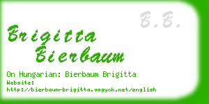 brigitta bierbaum business card